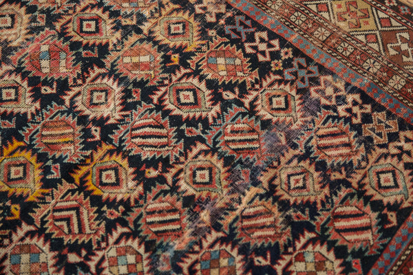 4x5 Antique Caucasian Square Rug // ONH Item ct001336 Image 4