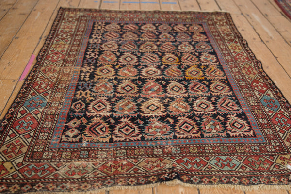 4x5 Antique Caucasian Square Rug // ONH Item ct001336 Image 6