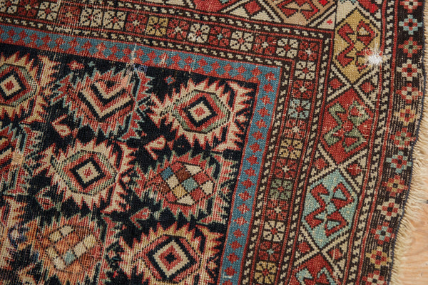 4x5 Antique Caucasian Square Rug // ONH Item ct001336 Image 7