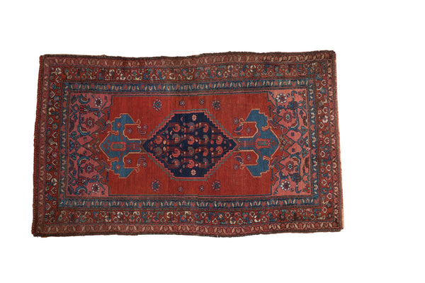 4x7 Vintage Kurdish Bijar Rug // ONH Item ct001343