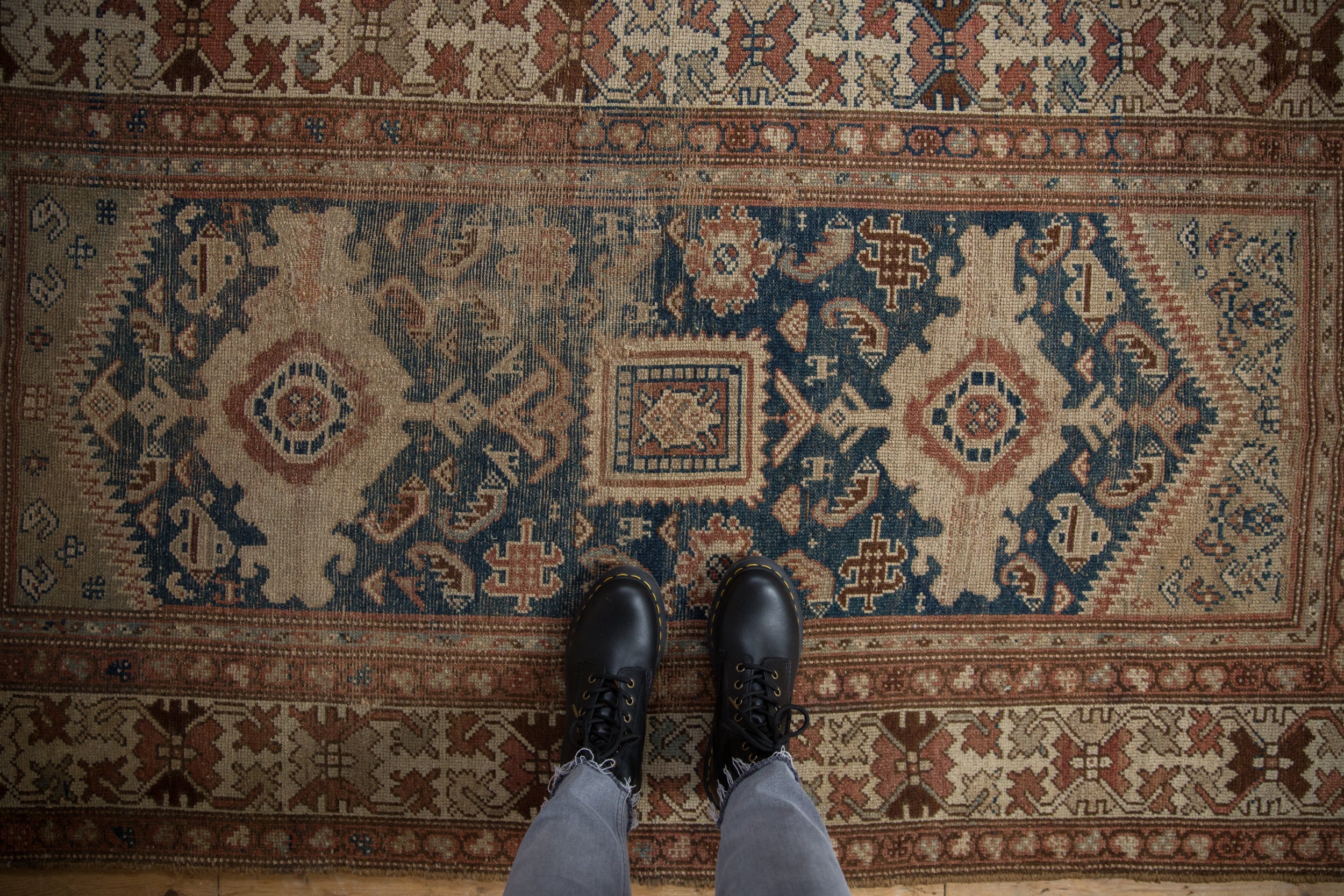 3.5x6.5 Vintage Caucasian Rug // ONH Item ct001349 Image 1