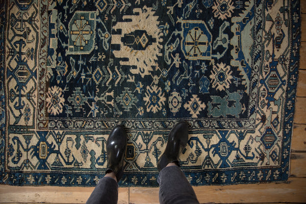 4.5x5 Vintage Bijar Square Rug // ONH Item ct001355 Image 1