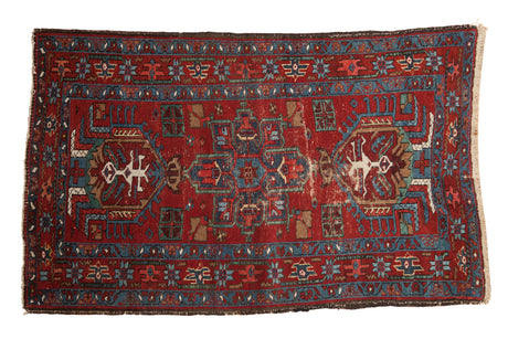 3x4.5 Vintage Fine Karaja Rug // ONH Item ct001359