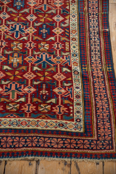 4x5 Antique Caucasian Square Rug // ONH Item ct001362 Image 6