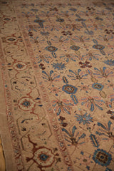 Persian Bibikabad carpet: serrated boteh field, turtle Samovar border with camel and sapphire.