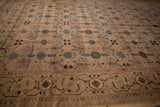 Camel field's blush and sapphire floral vines, with a turtle Samovar border.