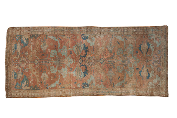 3.5x7.5 Vintage Fine Distressed Malayer Rug Runner // ONH Item ct001370