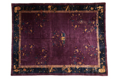 9x11.5 Vintage Nichols Carpet // ONH Item ct001372