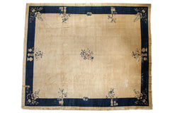 12x13.5 Vintage Peking Square Carpet // ONH Item ct001399