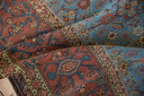 Storied, low-pile texture showing the knot heads of a late 19th-century Persian Fereghan carpet.