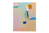Sarah Martinez Windows No. 12, an original abstract painting with a soft, pastel color block composition.