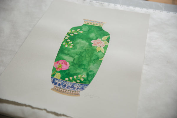 Sarah Martinez Antique Vase No. 2 Original Painting // ONH Item CT001417 Image 1