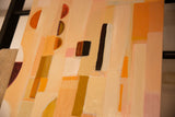 Abstract peach, orange, and brown blocks with brushstroke texture from Shape Shift No. 44.