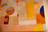 Angled view of the painting showing textured brushstrokes and the deep cradled wood panel.
