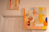 The Shape Shift No. 51 contemporary painting displayed in a gallery setting.