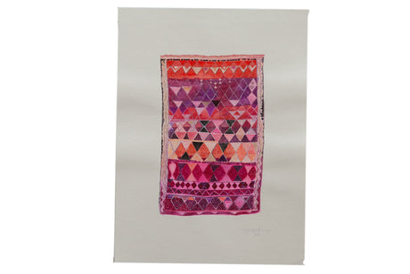 Sarah Martinez Antique Rug 3 Original Painting // ONH Item CT001422