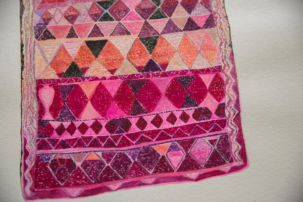 Sarah Martinez Antique Rug 3 Original Painting // ONH Item CT001422 Image 2