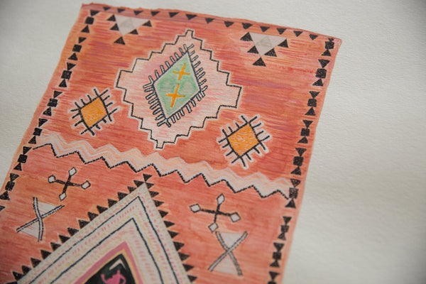 Sarah Martinez Antique Rug 5 Original Painting // ONH Item CT001423 Image 2