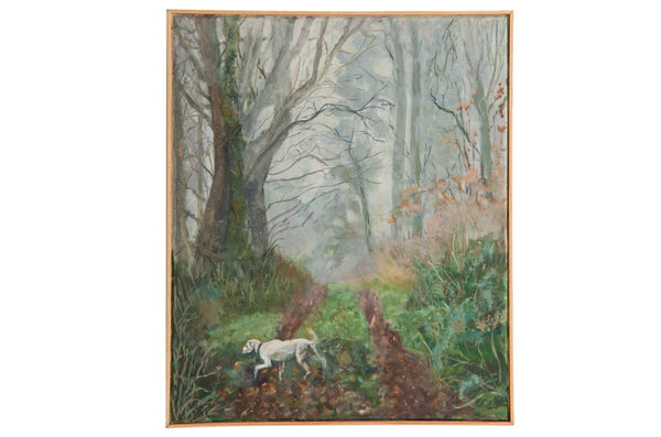 Grace B. Keogh Painting "Fog in the woods" // ONH Item ct001440