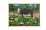 Grace B. Keogh Painting "Brown Cow" // ONH Item ct001442