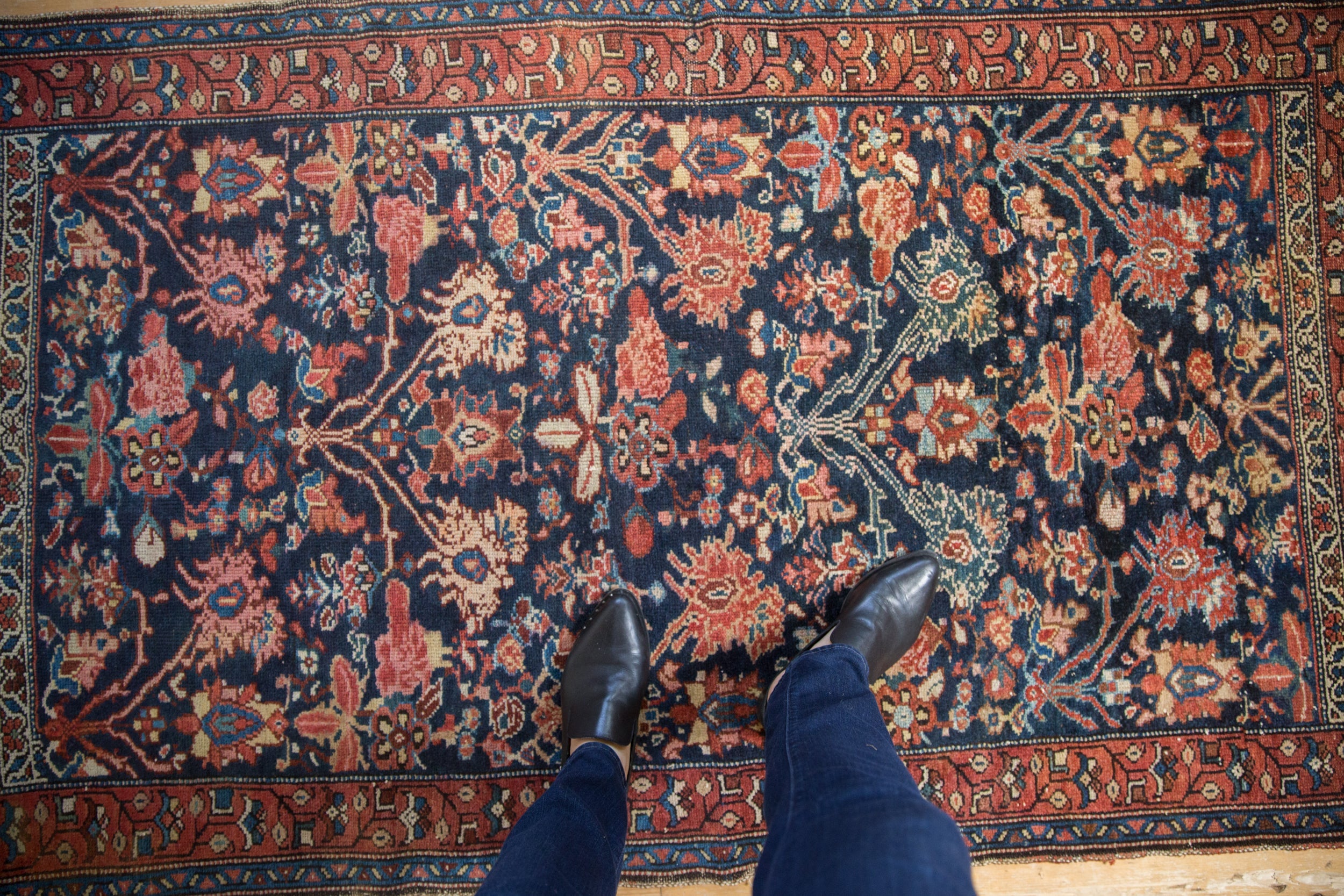 3.5x6 Vintage Fine Hamadan Rug // ONH Item ct001448 Image 1