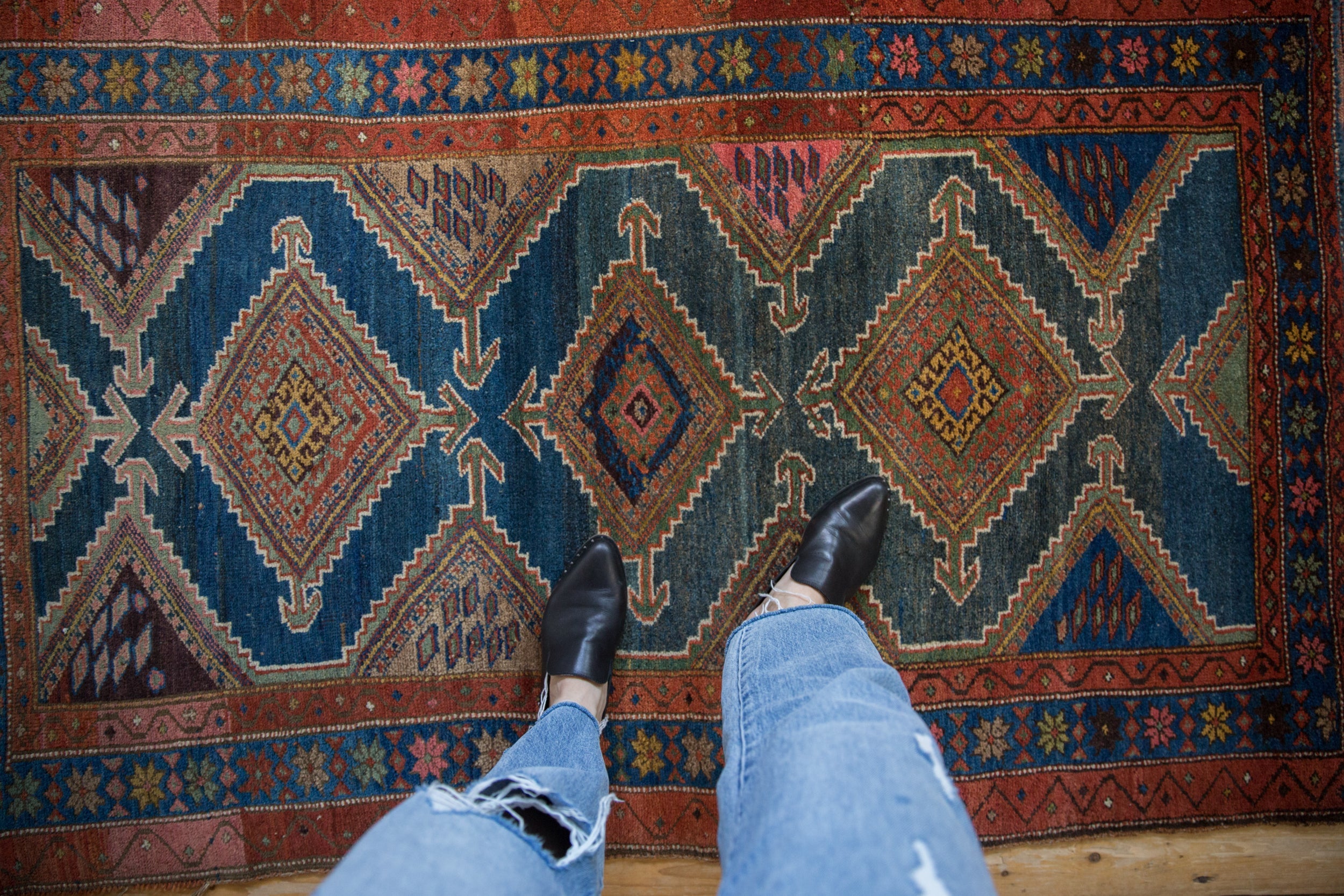 4x6 Vintage Kurdish Hamadan Rug // ONH Item ct001449 Image 1