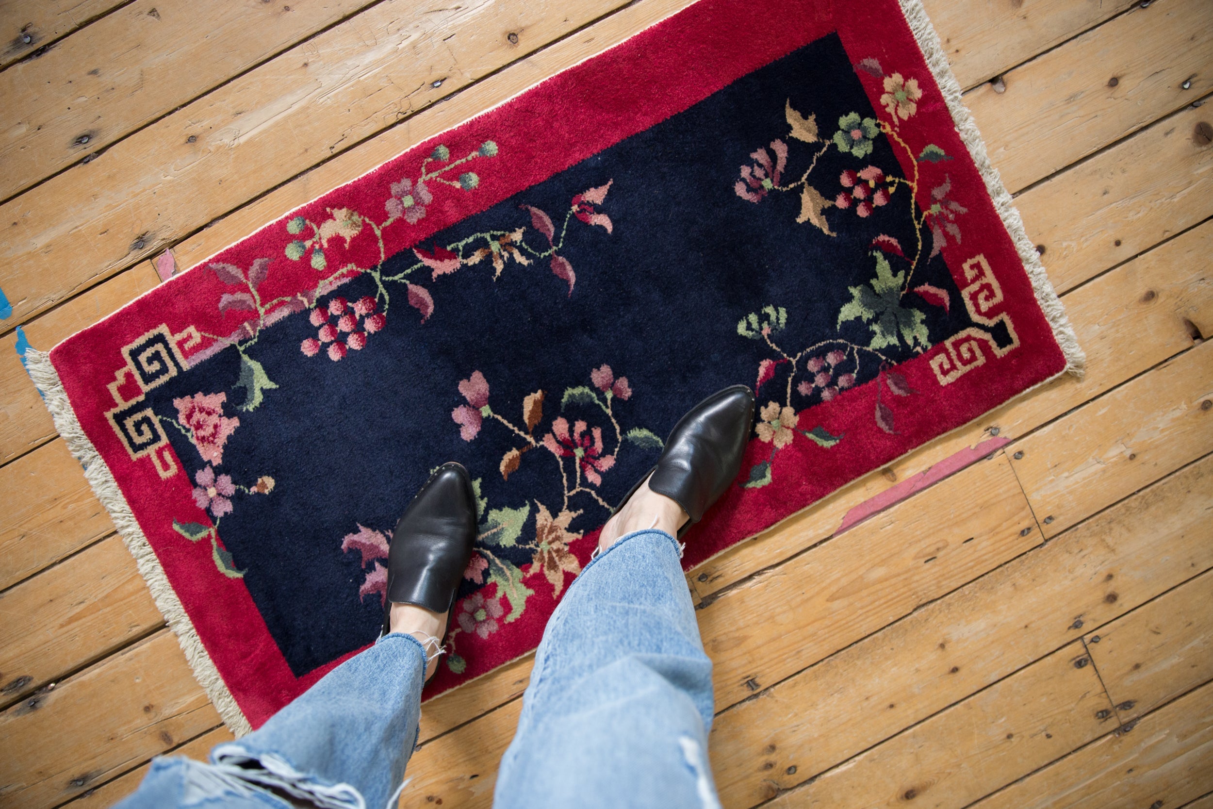 2x4 Vintage Nichols Art Deco Rug Runner // ONH Item ct001455 Image 1