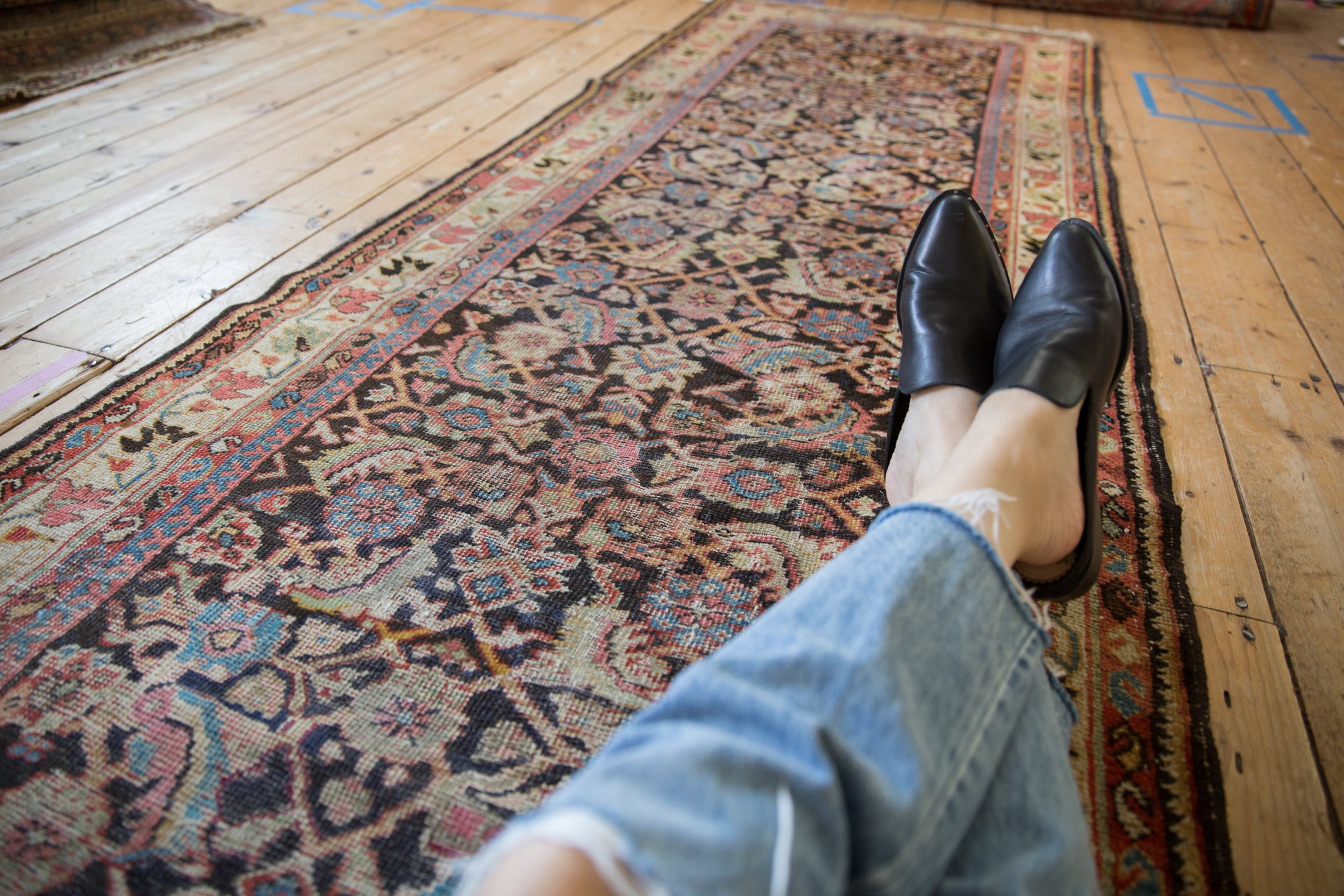 3.5x13 Vintage Mahal Rug Runner // ONH Item ct001458 Image 1