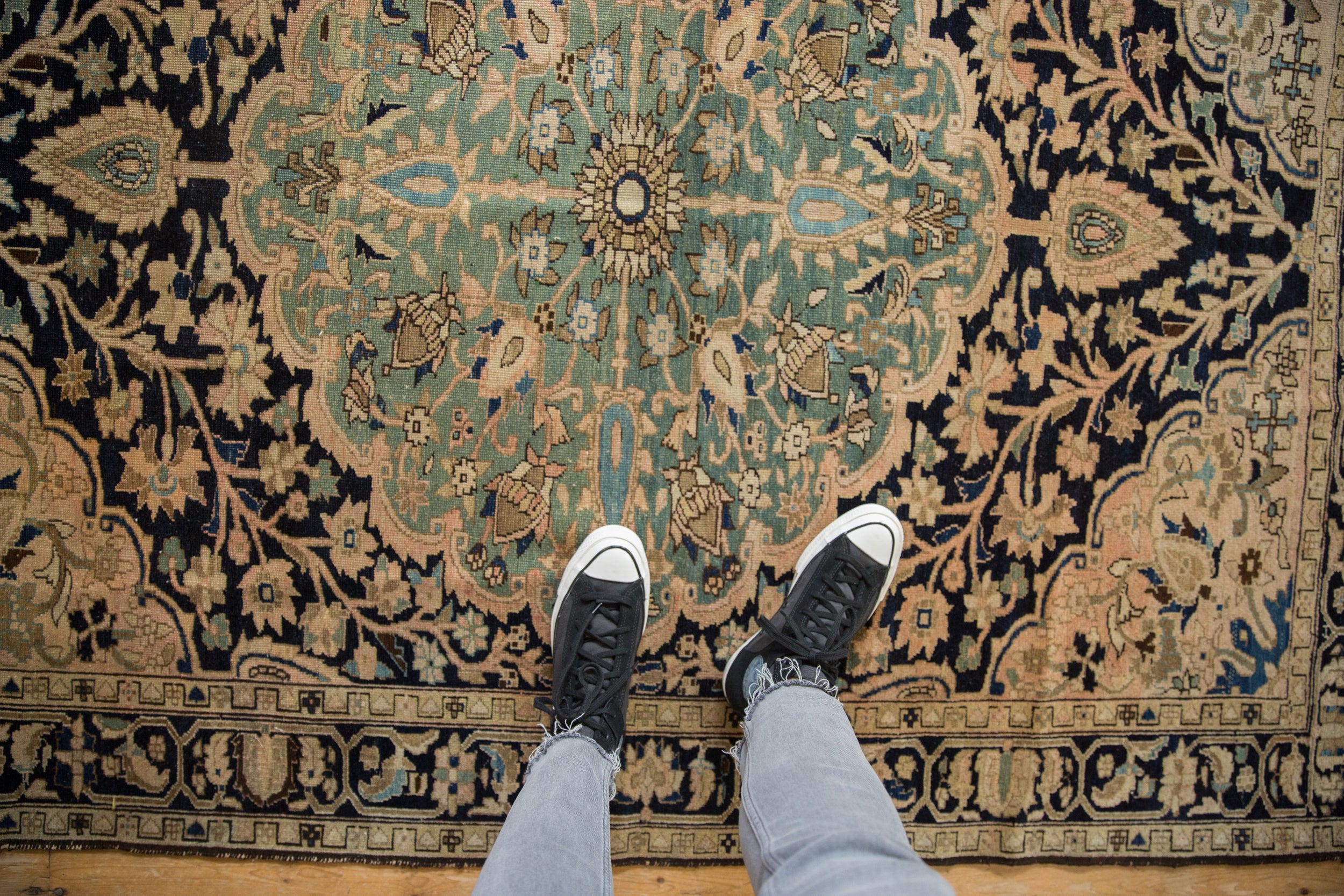 5x6.5 Vintage Fine Distressed Malayer Rug // ONH Item ct001460 Image 1