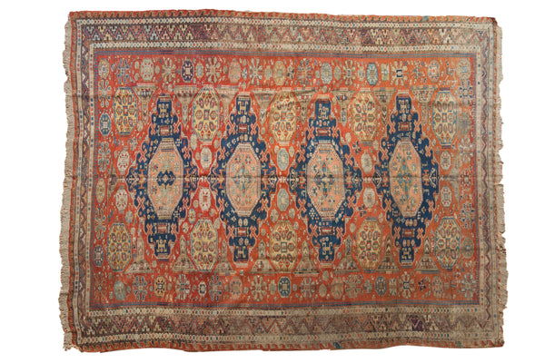7x9 Antique Caucasian Soumac Carpet // ONH Item ct001461