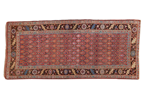 4.5x10.5 Antique Kurdish Rug Runner // ONH Item ct001462