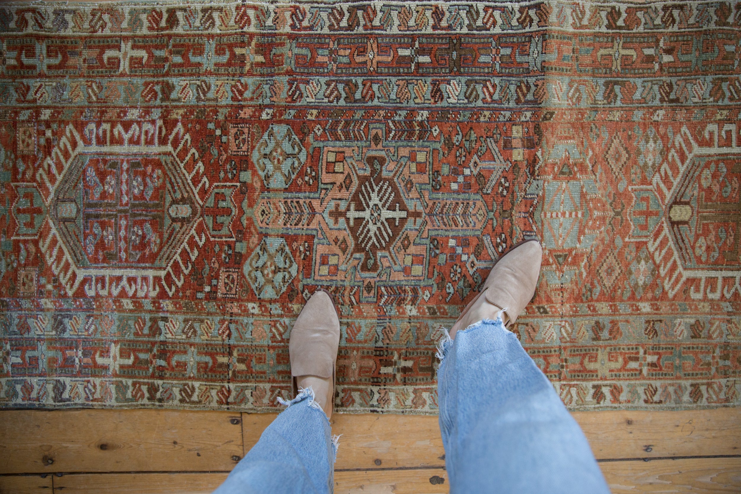 2.5x14 Vintage Fine Distressed Karaja Rug Runner // ONH Item ct001469 Image 1