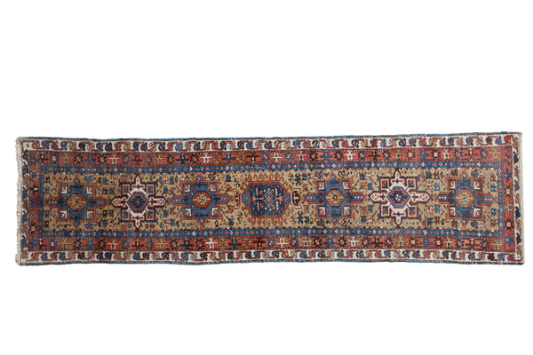 3x10.5 Vintage Karaja Rug Runner // ONH Item ct001470