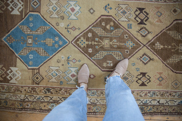 4.5x9.5 Vintage Caucasian Rug Runner // ONH Item ct001473 Image 1