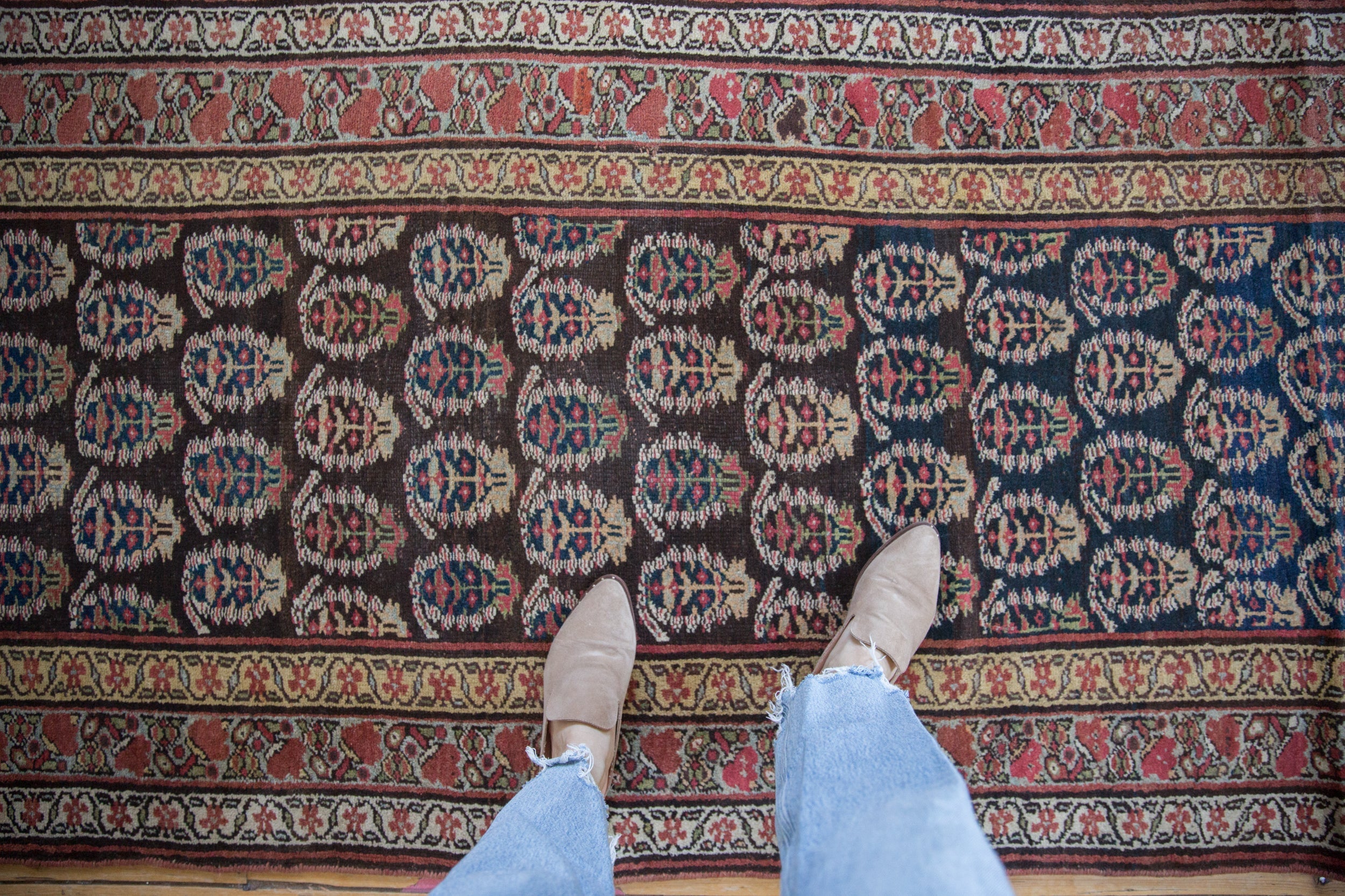 3.5x10 Antique Kurdish Rug Runner // ONH Item ct001475 Image 1