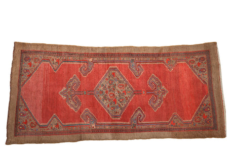 4x8 Vintage Camel Hair Serab Rug Runner // ONH Item ct001484