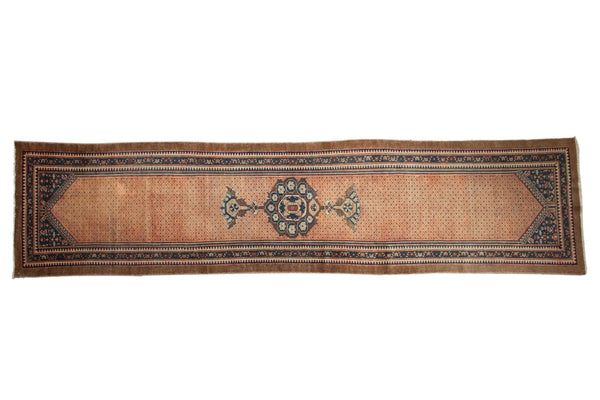 3x13 Vintage Distressed Hamadan Rug Runner // ONH Item ct001487