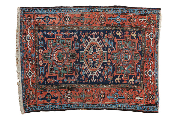 3.5x4.5 Vintage Karaja Square Rug // ONH Item ct001494