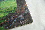 Signature 'GBK' by Grace B. Keogh on textured oil painting corner.