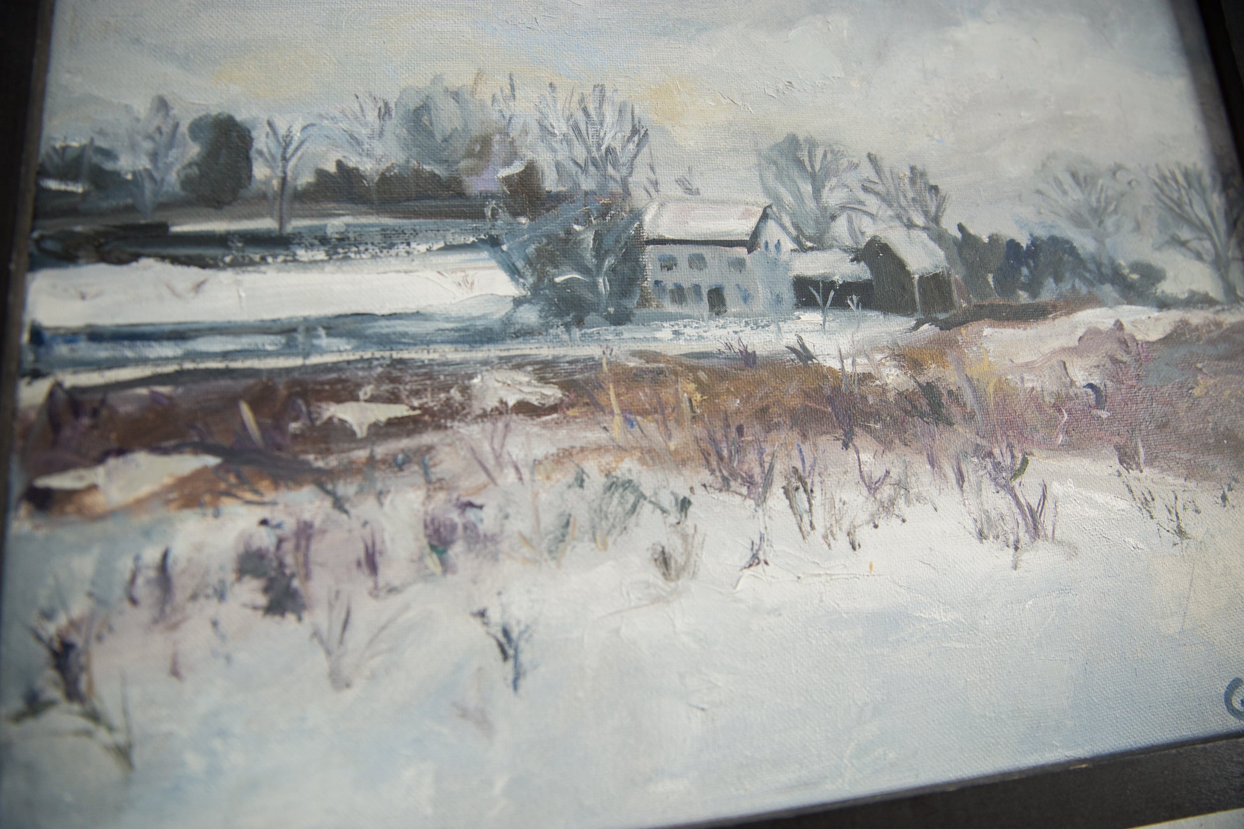 Grace B. Keogh Painting "Winter Landscape" // ONH Item ct001505 Image 1
