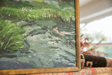 Detail of Grace B. Keogh's oil painting 