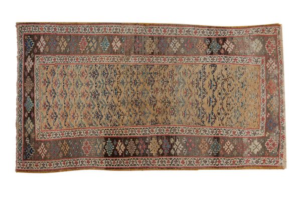 4x7 Antique Kurdish Bijar Rug // ONH Item ct001518