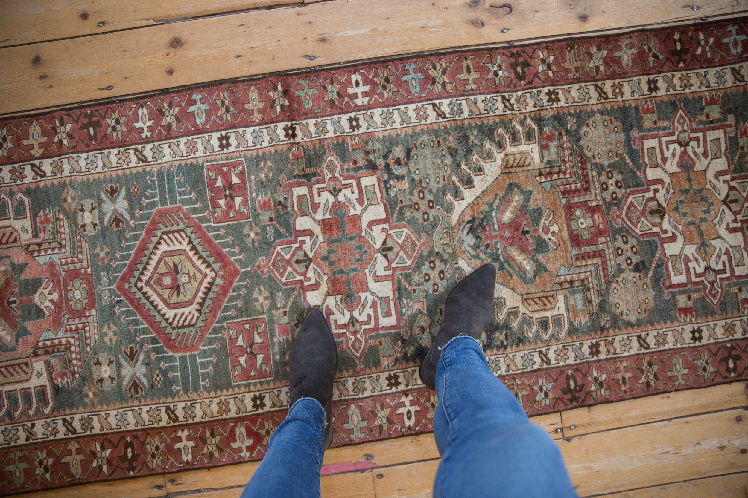 2.5x10 Vintage Fragment Northwest Persian Rug Runner // ONH Item ct001519 Image 1