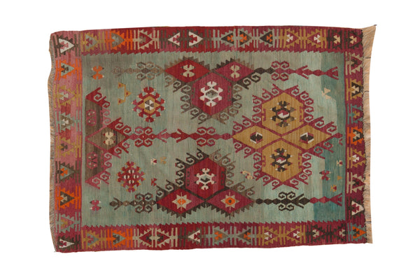 3x4.5 Vintage Turkish Kilim Rug // ONH Item ct001523