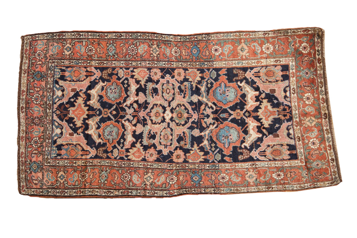 3.5x6.5 Antique Kurdish Rug // ONH Item ct001531