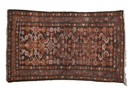 3.5x6 Vintage Distressed Hamadan Rug // ONH Item ct001537