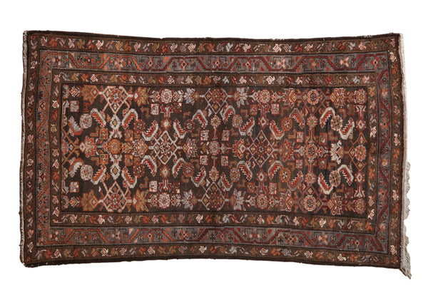 3.5x6 Vintage Distressed Hamadan Rug // ONH Item ct001537