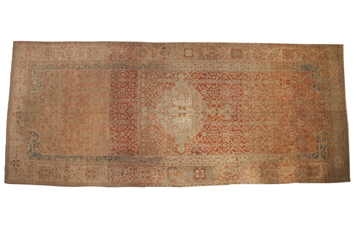 7x16.5 Vintage Fine Distressed Malayer Carpet // ONH Item ct001545