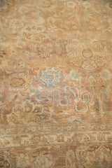 9x10 Vintage Distressed Fragment Gold Wash Tabriz Square Carpet // ONH Item ct001550 Image 7