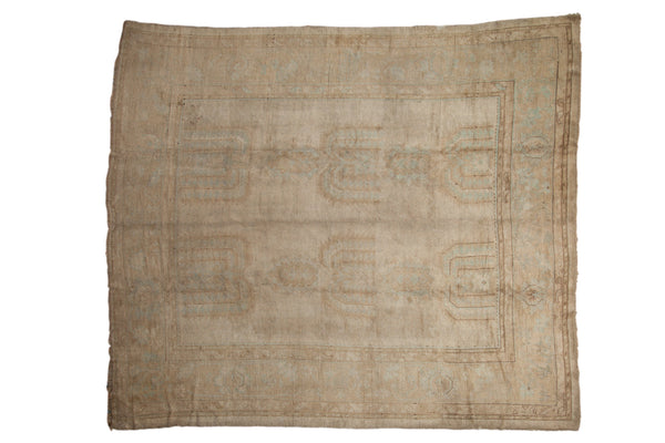 9.5x11 Vintage Distressed Oushak Carpet // ONH Item ct001551